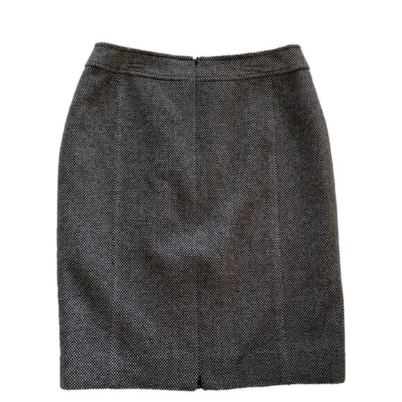 Carlisle Skirt Wool Blend Black Gray Tweed Career Office Tailored Pencil Size 10 - Picture 5 of 12